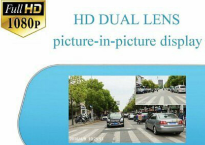 Peilikamera LCD-näytöllä ja peruutuskameralla. Autokamera ja ajokamera. Loop-toiminnolla! Terävä kuva! Full HD 1080. Autotuning 2025! Halvalla! - Image 7