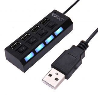 USB 2.0 - Laturi / Hub / Hubi-asema. 4-porttinen. Erillisillä kytkimillä. Halvalla!