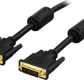DVI-D-Dual link uros-uros. Jatkokaapeli näytölle. Monitorikaapeli. Deltaco. 3M. Halvalla!