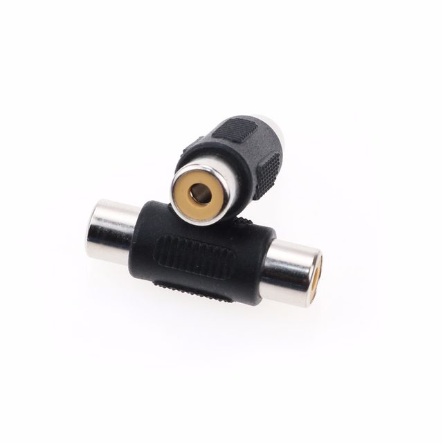 RCA - RCA naaras - liitin. 2 - pack. Jatkoliitin / jatkosovitin. Adapteri. Halvalla!