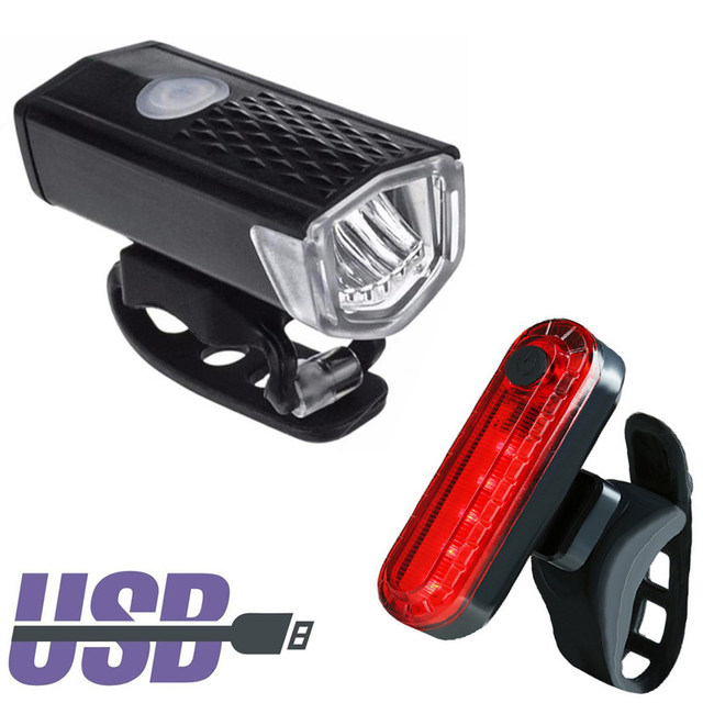 Pyörän led-valot. Etu- ja takavalo. Kirkkaat! 300 lumenia. USB-ladattavat. Sisäinen akku! Halvalla!