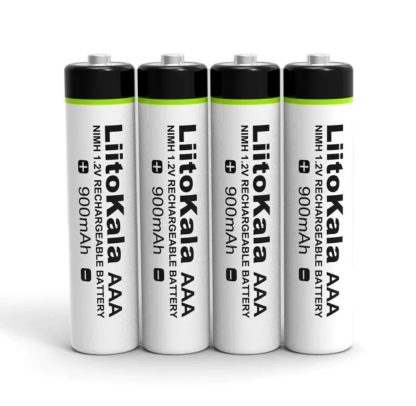 Akkuparistot / Akkupatteri / Akku. 4-pack. Liitokala. AAA. 1.2V 900mAh. Tehokkaat ladattavat accu-paristot. Halvalla!