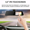 Peilikamera 4.5" tuuman IPS-kosketusnäytöllä. Autokamera ja ajokamera. Loop-toiminnolla. Full HD 1080P. Korkealaatuinen! Autotuning 2025! ACS25! Halvalla! - Image 2