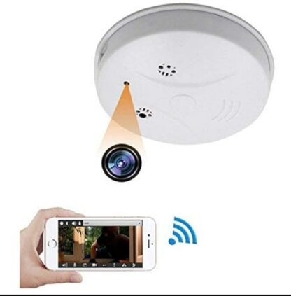 Hämäyspalovaroitin-valvontakamera. Vakoilu-kamera ja liikkeentunnistimella. Wifi. Halvalla!